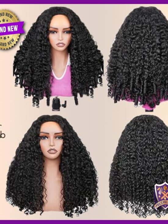 250% Density Human Hair Half Wig, 22 Inch Glueless Seamless Flip Over